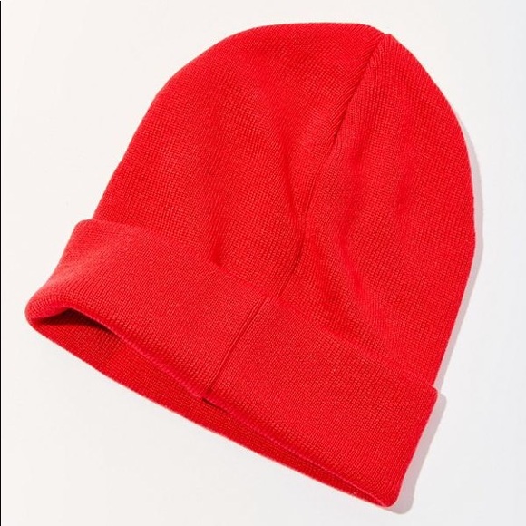 adidas Originals Grove Red Knit Beanie Hat - Picture 4 of 7
